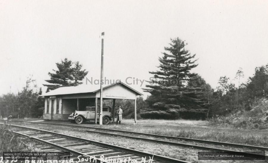 Postcard: Boston & Maine Railroad Station, South Bennington, N.H.